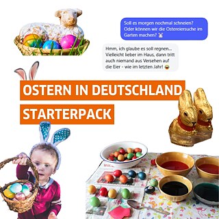 Text: Ostern in Deutschland Starterpack, Ostersymbole