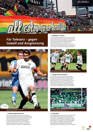 Fankultur und gesellschaftliches Engagement – von leidenschaftlicher Unterstützung bis hin zu Initiativen für Toleranz, Vielfalt sowie gegen Gewalt und Ausgrenzung