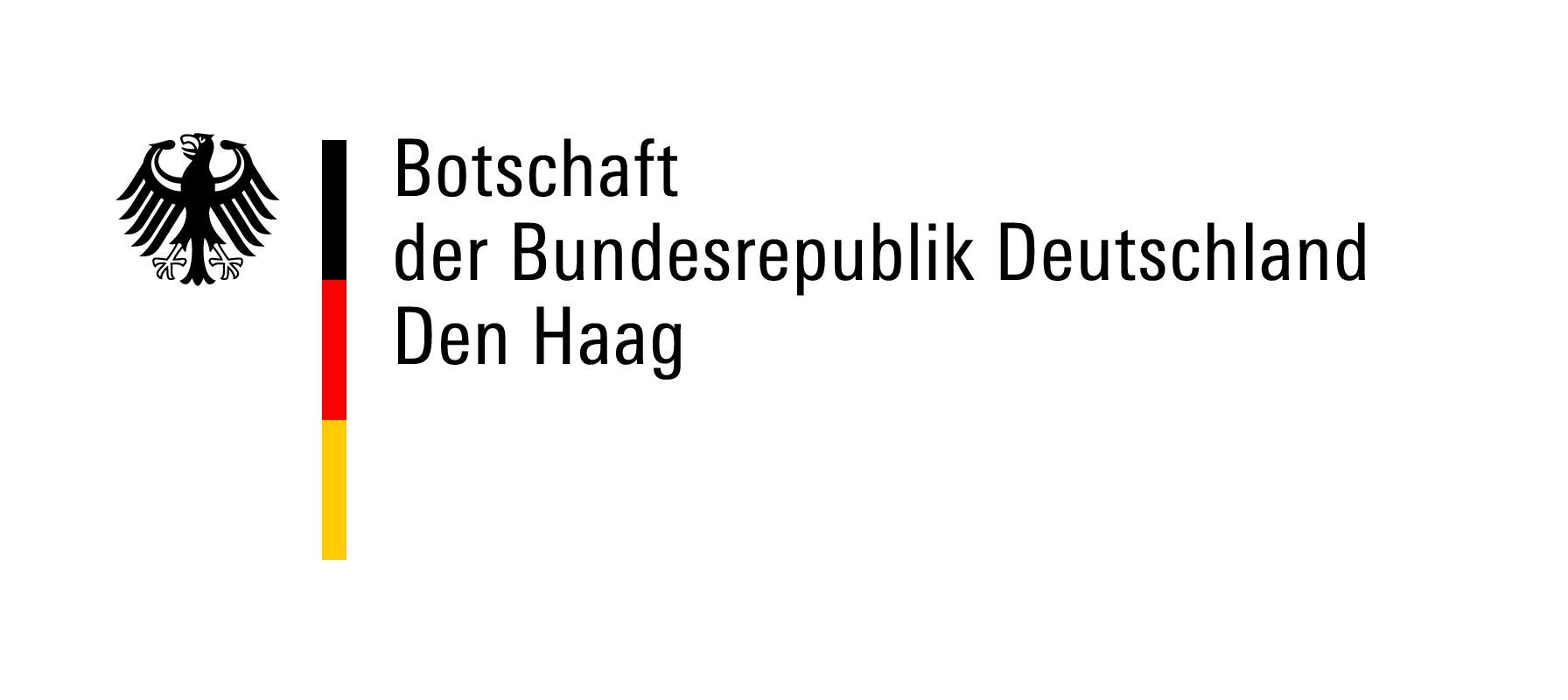 Logo der Botschaft der Bundesrepublik Deutschland Den Haag