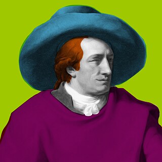 Farbige Illustration von Johann Wolfgang von Goethe