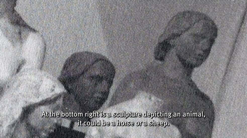 Carsten Rabe: film still from ‘Skizzen zur Fragestellung an das Tatsächliche in Bezug auf Abbild und Form. Eine Versuchsanordnung‘, Video 18:30 min 2026, © Carsten Rabe