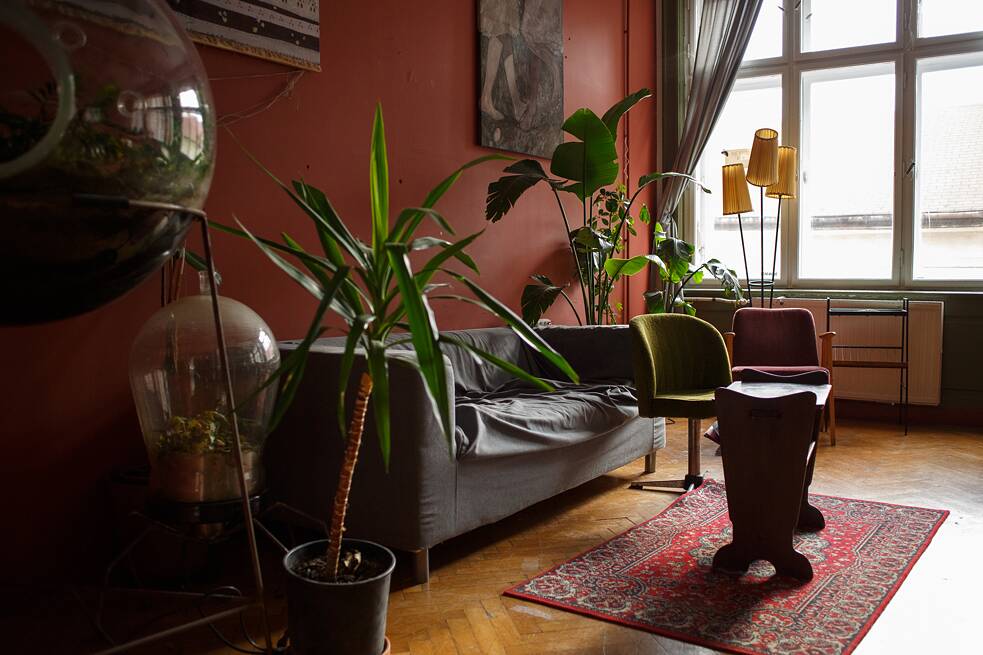 Die leeren Räumlichkeiten der Turbina im achten Budapester Stadtbezirk