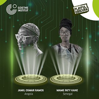 Web-Header mit dem Banner und den Porträts der Gewinner der Playful Obscura Arthouse Games 2026, die Künstler Jamil Osmar Ramos und Mame Faty Kane.