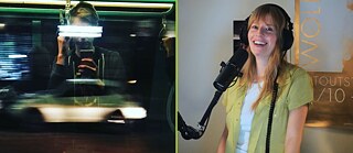 Der Kulturjournalist Kristoffer Cornils aus Berlin und unsere Moderatorin Ylva Ratjen 