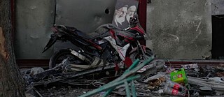 Rubble from war-based destruction