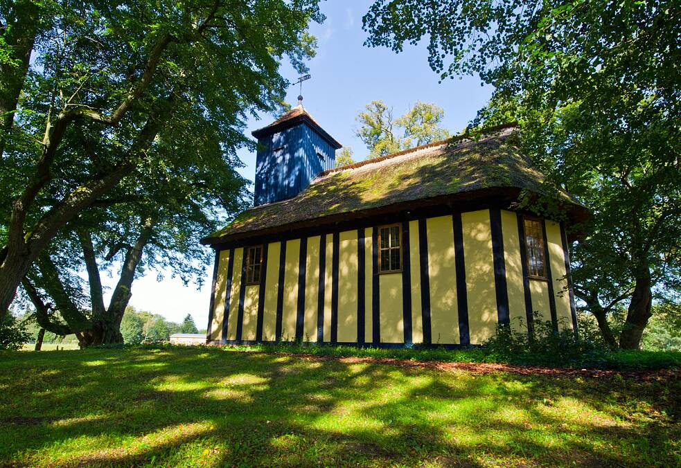 The “Little Church in the Countryside” (Kirchlein im Grünen) in Alt Placht, northern Brandenburg