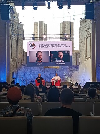 Sandra Galadjik at the International Journalism Festival 