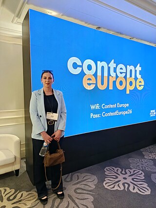 Sandra Galadjik at the Content Europe Conference