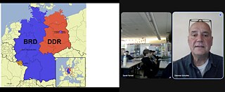 DDR-Zeitzeuge Dietmar Schultke at Goethe-Institut PASCH School: Conval High School