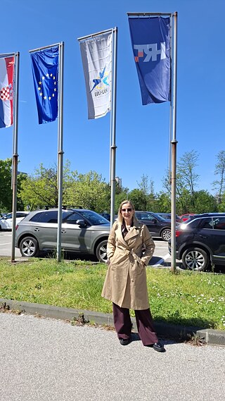 Lidija Backovic during her job shadowing at HRT