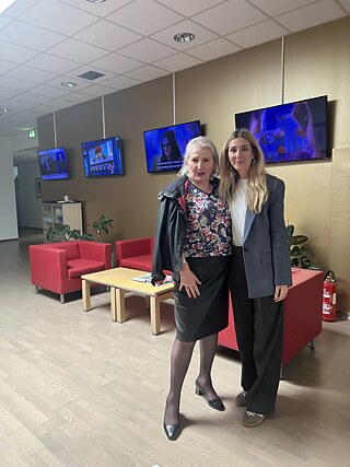 Lejla Babovic during her job shadowing at HRT