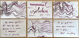 Serija crteza, 42 x 30 cm (x 30), deo serije crteza „Izmenjena vodom“ i istoimenog projekta