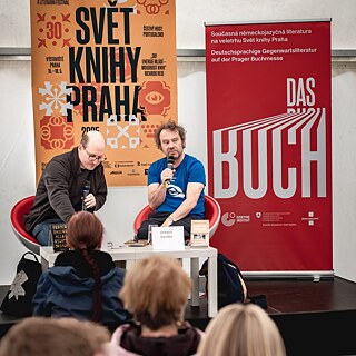 Spisovatel Gregor Sander na veletrhu Svět knihy Praha 2025