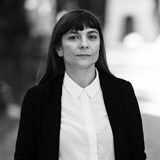 Foto em preto e branco de Uljana Wolf