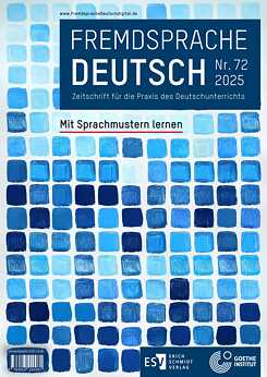 Abbildung der Ausgabe Mit Sprachmustern lernen der Zeitschrift Fremdsprache Deutsch