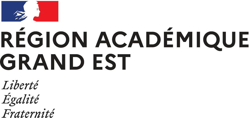 Logo Schrift Région académique Grand Est - liberté égalité fraternité