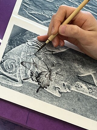 Butterfly project in progress, studio, 허수정 at work