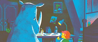Detail Buch "Ludwig y el rinoceronte" von Golden Cosmos und Noemi Schneider (Lóguez Ediciones, 2025) 