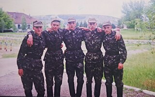 Grundwehrdienst in der ukrainischen Armee. 
