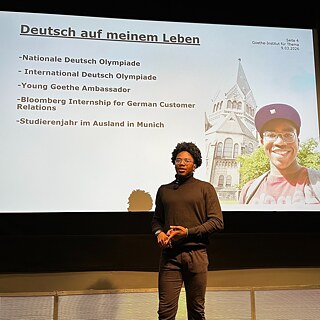 YGA delivering a presentation