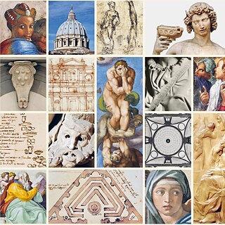 Dettaglio della copertina del volume "Michelangelo" di Horst Bredekamp