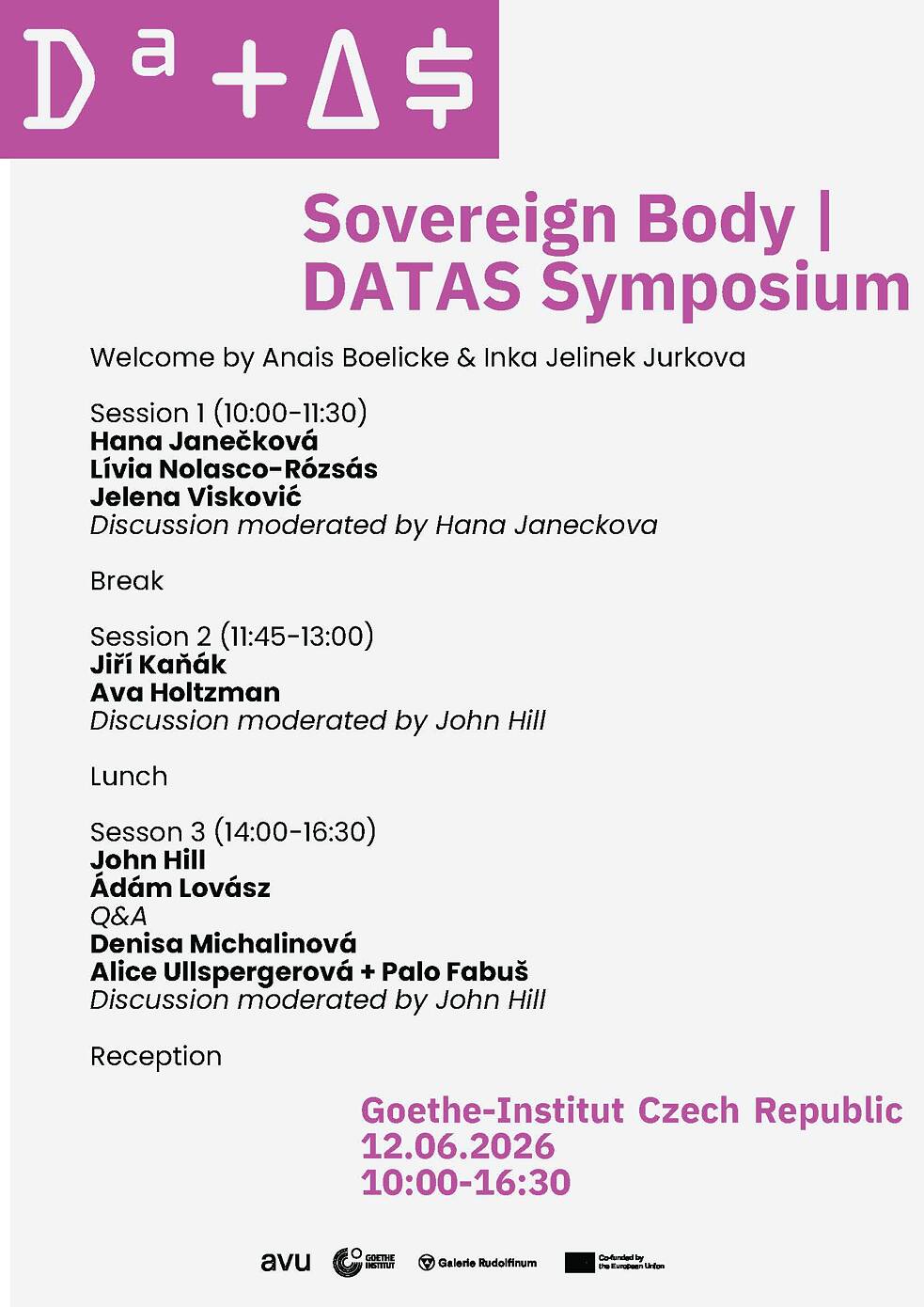 DATAS Symposium Programme