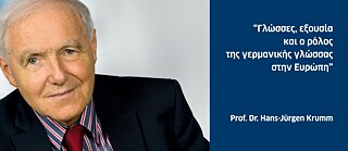 Sprachen, Macht und die Rolle der deutschen Sprache in Europa - Ein Vortrag mit Prof. Dr. Hans-Jürgen Krumm 
