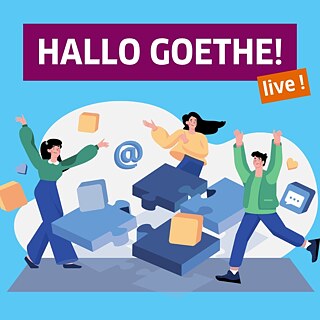 Grafik: Hallo Goethe live