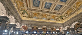Decke in der Library of Congress (Kongressbibliothek) in Washington, DC