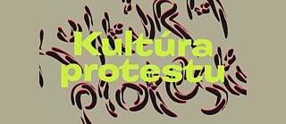 An event banner saying "protest culture"