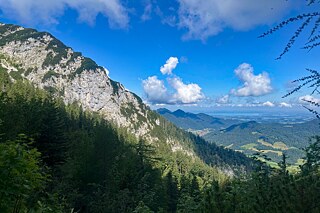 Der Rauschberg in den Chiemgauer Alpen mit einer maximalen Höhe von 1671 m über Normalhöhennull.