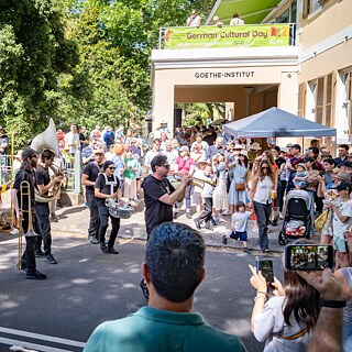 Hot Potato Band performing at German Cultural Day 