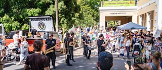 Hot Potato Band performing at German Cultural Day 