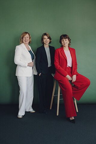 v. l. Gesche Joost, Doreen Kirmse und Gitte Zschoch