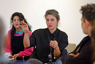 Participants engaged in a group discussion.