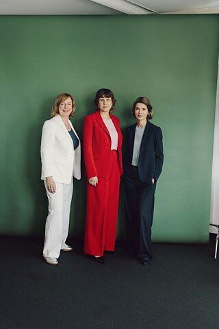 v. l. Gesche Joost, Gitte Zschoch und Doreen Kirmse