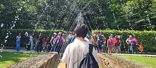 Bei den Wasserspielen in Salzburg