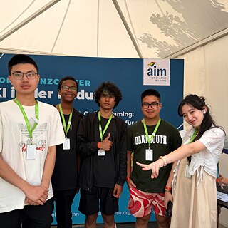 Stand der aim beim KI-Festival