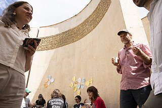 On the photo: Mariam Topchishvili, Christian Degen