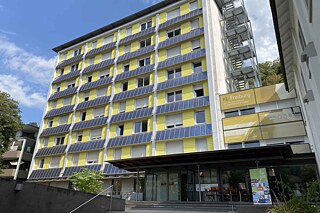 Blick auf die Jugendherberge in Freiburg i. Br.