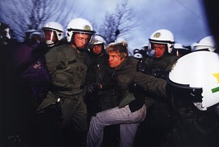 Campino 1998 beim Protest gegen den CASTOR-Transport 