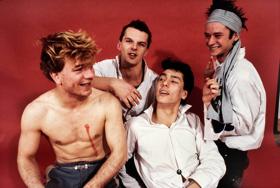 Die Gruppe Abwärts mit FM Einheit (Links) im Jahre 1982