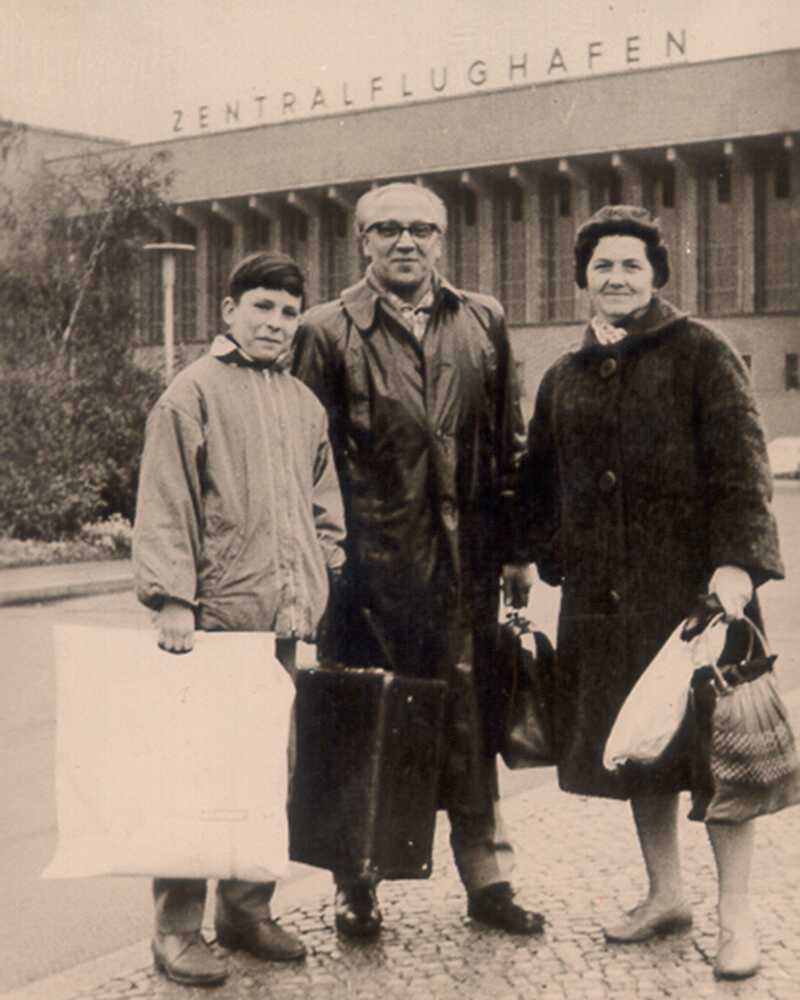 Michael, sein Vater und Tante Luzi  