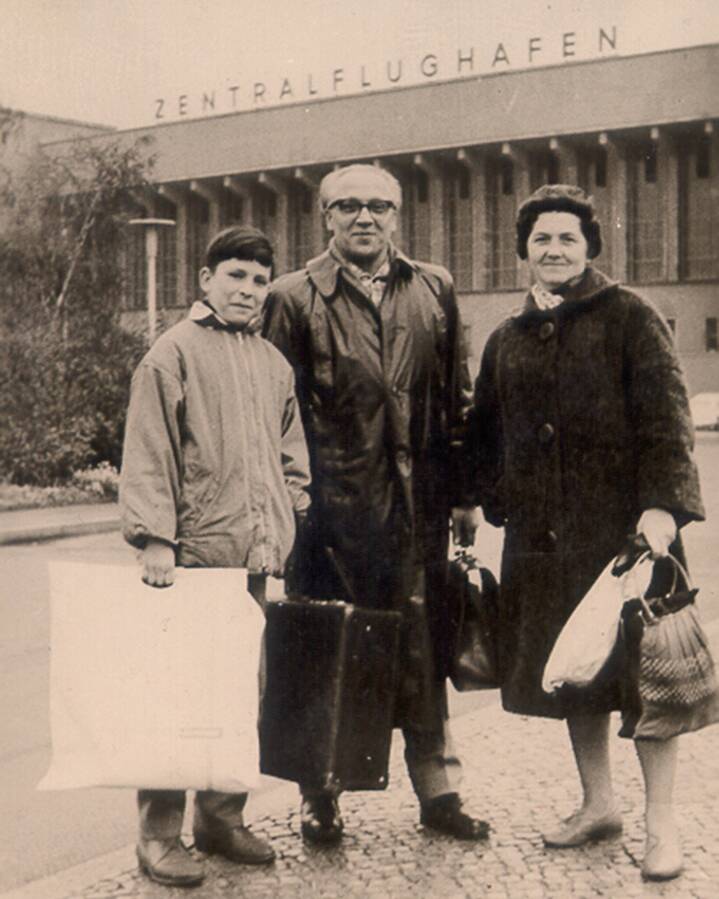 Michael, sein Vater und Tante Luzi  