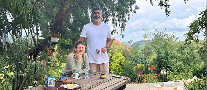 Dina Weber und Cyriac Thomas