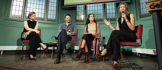 v.l.n.r.: Veronica Baas, Philipp Oehmke, Yousra Benfquih, Lauren Bastide