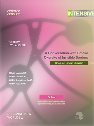 A Conversation with Emeka Okereke of Invisible Borders poster