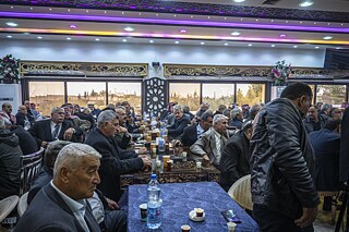 Zástupci syrských Kurdů na mírové konferenci.