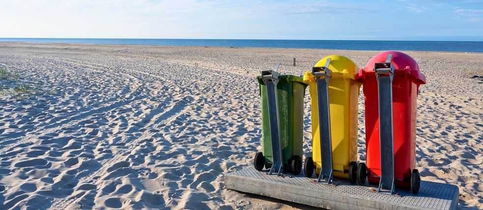 Deutschland trennt seinen Müll – auch am Strand.