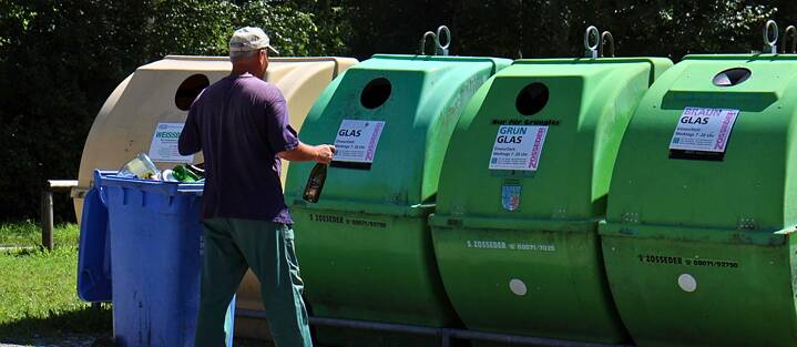 Altglascontainer in Deutschland